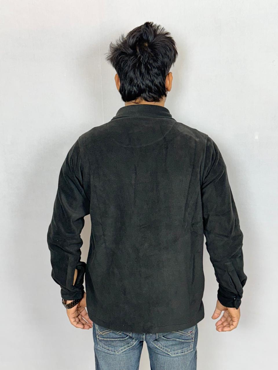 Men’s Fleece Shirt Jacket – Warm Casual Overshirt for Everyday Wear