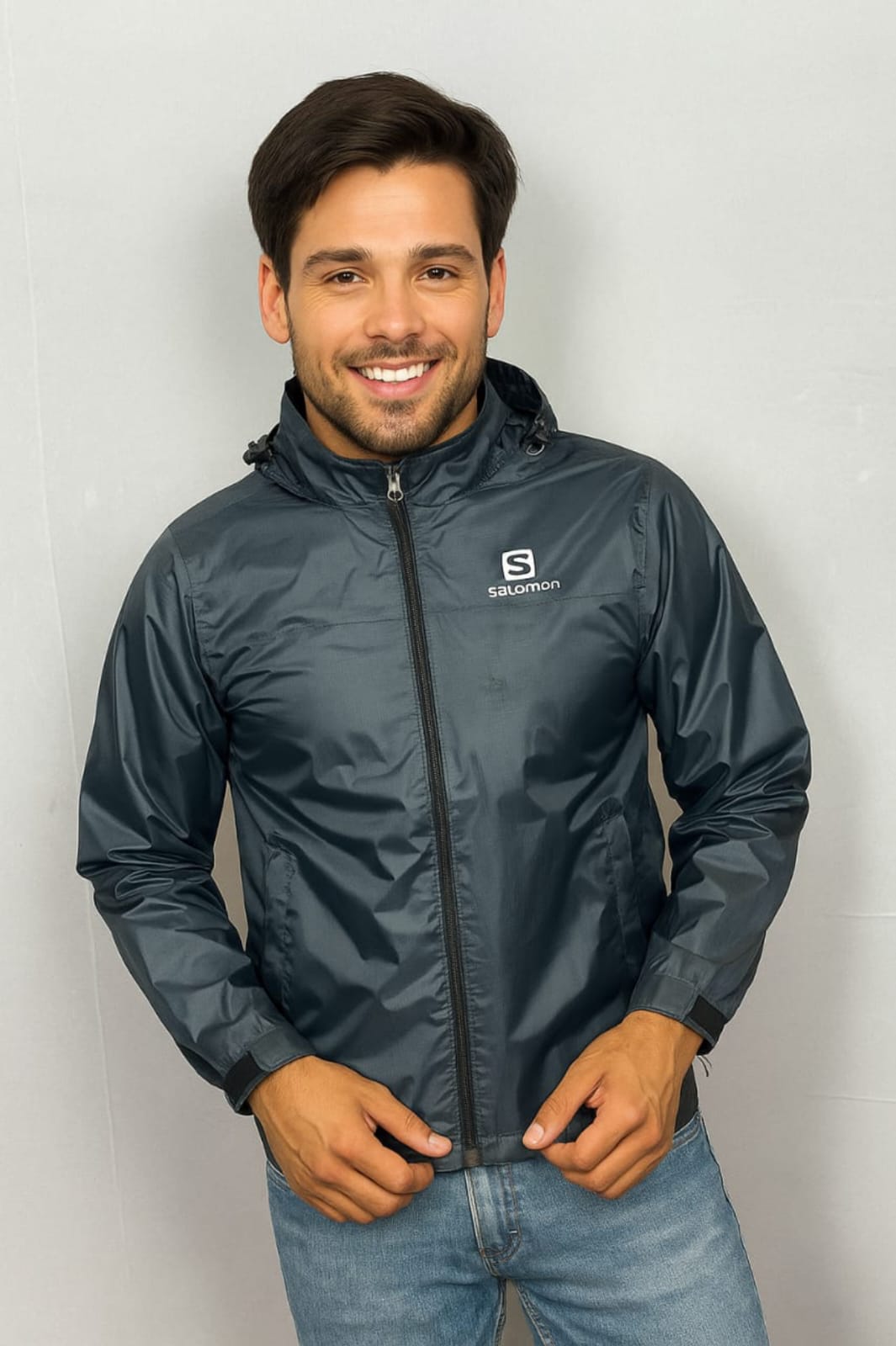 Men’s Waterproof Hooded Windbreaker Jacket – Lightweight