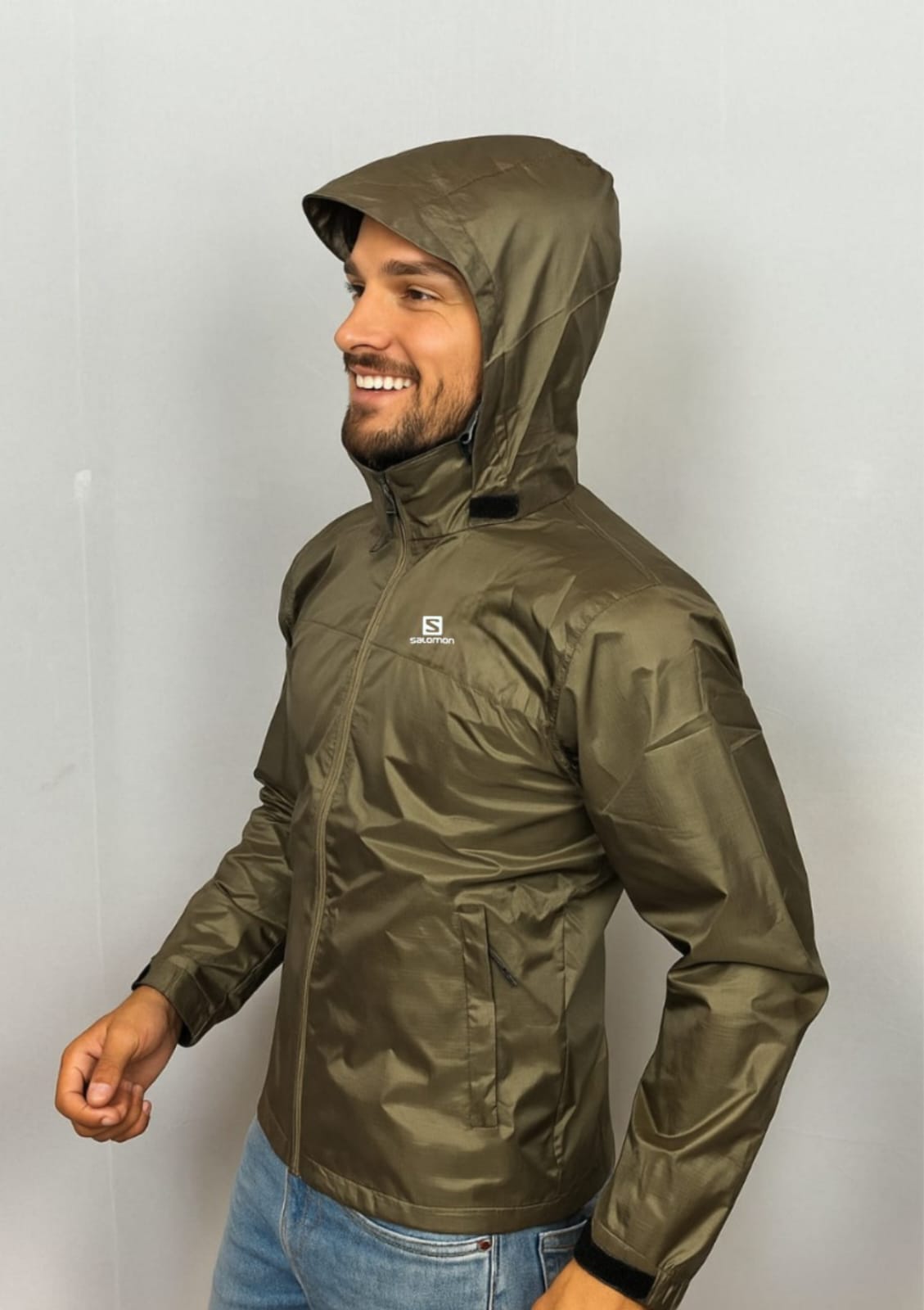 Men’s Waterproof Hooded Windbreaker Jacket – Lightweight