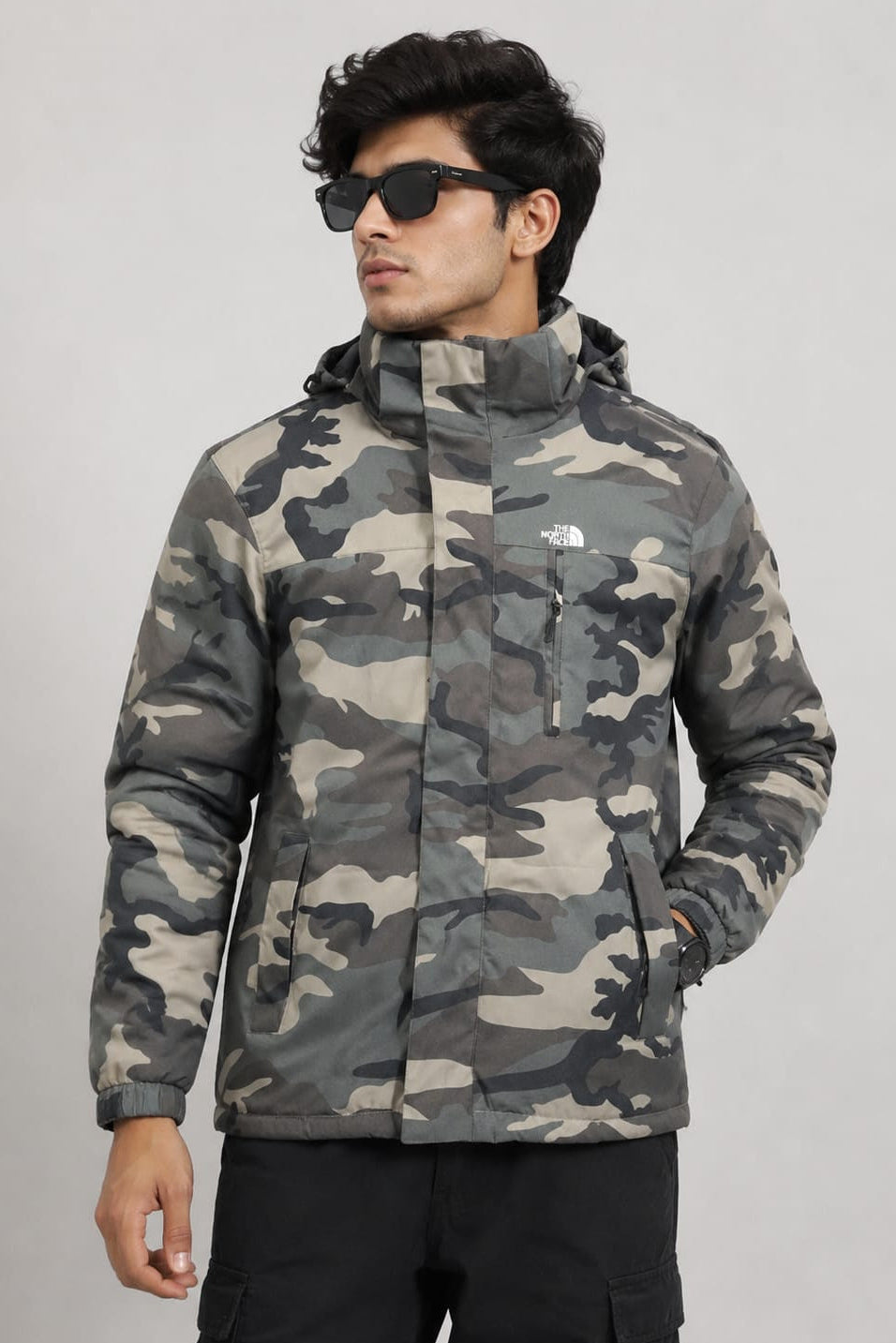 COTTON WATERPROOF  CAMO FLASH WINDCHEATER JACKET