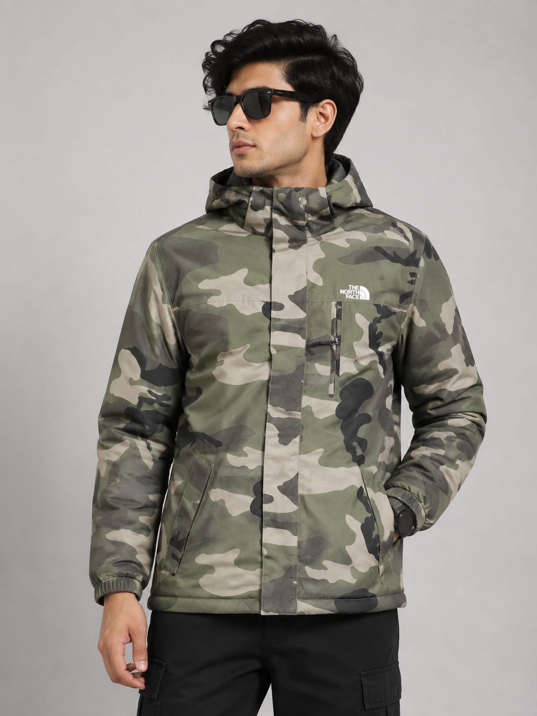 COTTON WATERPROOF  CAMO FLASH WINDCHEATER JACKET