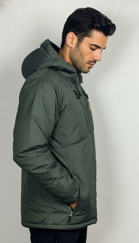 Men’s Winter Hooded Jacket – Extreme Waterproof Protection for -10°C Conditions